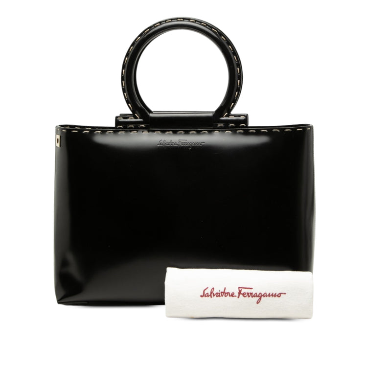 Vintage Ferragamo Gancini Top Handle Bag