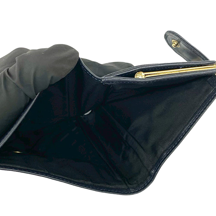 Vintage Dior Blue Bifold Wallet