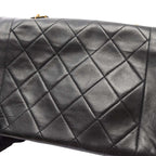 Vintage Chanel Small Black Lambskin Flap Bag