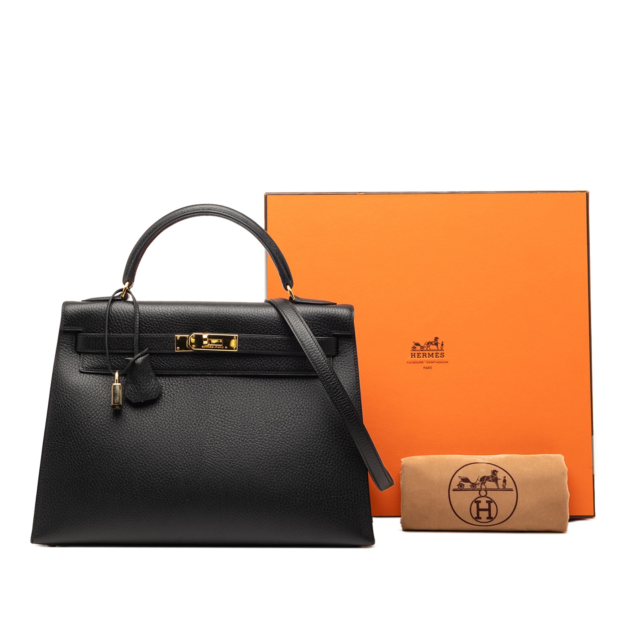 Vintage Hermès Black Sellier