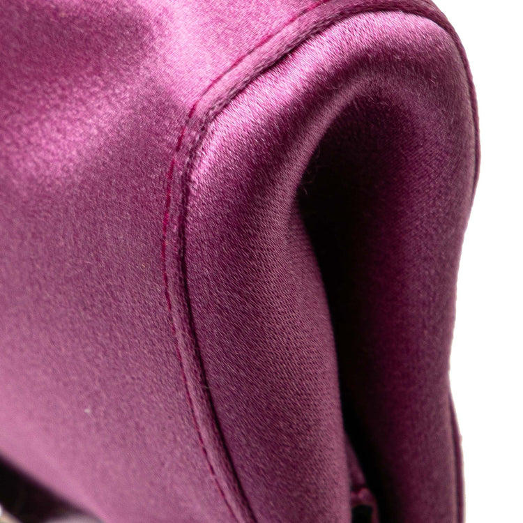 Vintage Miu Miu Pink Satin Clutch On Strap