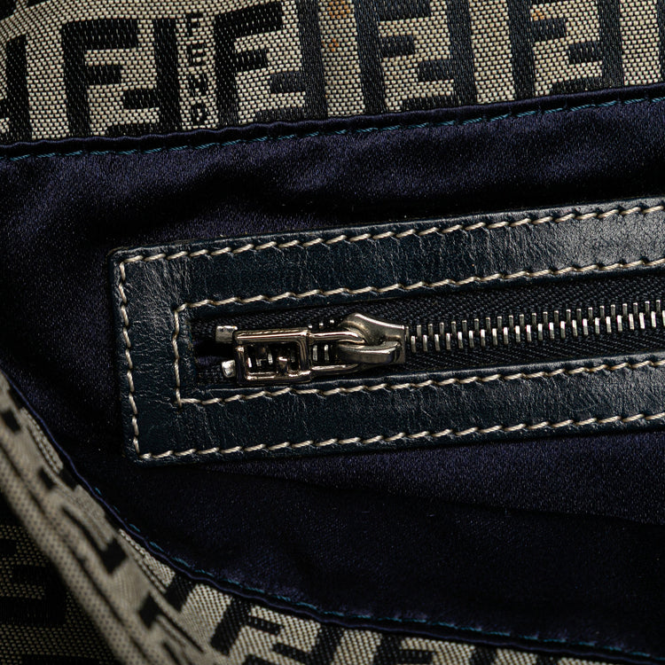 Vintage 2010 Fendi Navy Zucchino Tote