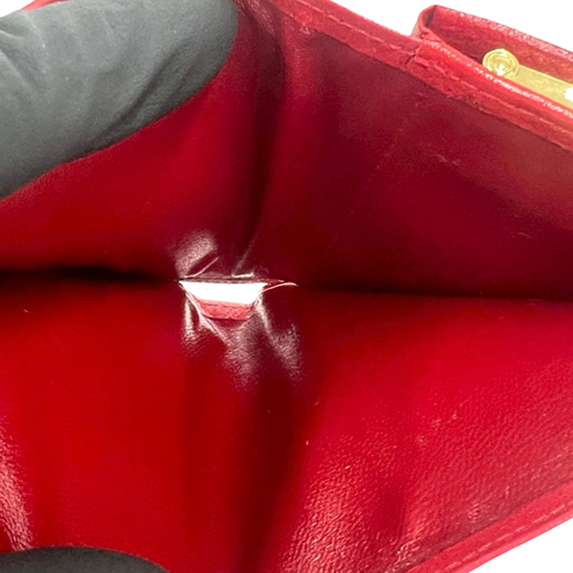 Vintage Saint Laurent Red Bifold Wallet