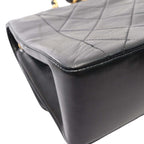 Vintage Chanel Small Black Lambskin Flap Bag