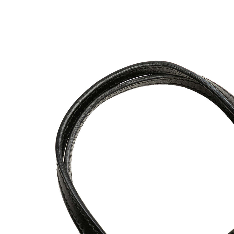 Vintage Fendi Mini Black Zucca Top Handle Bag