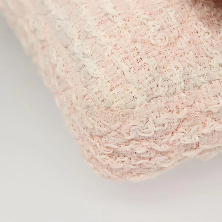 2009 Chanel Light Pink Tweed Flap Bag