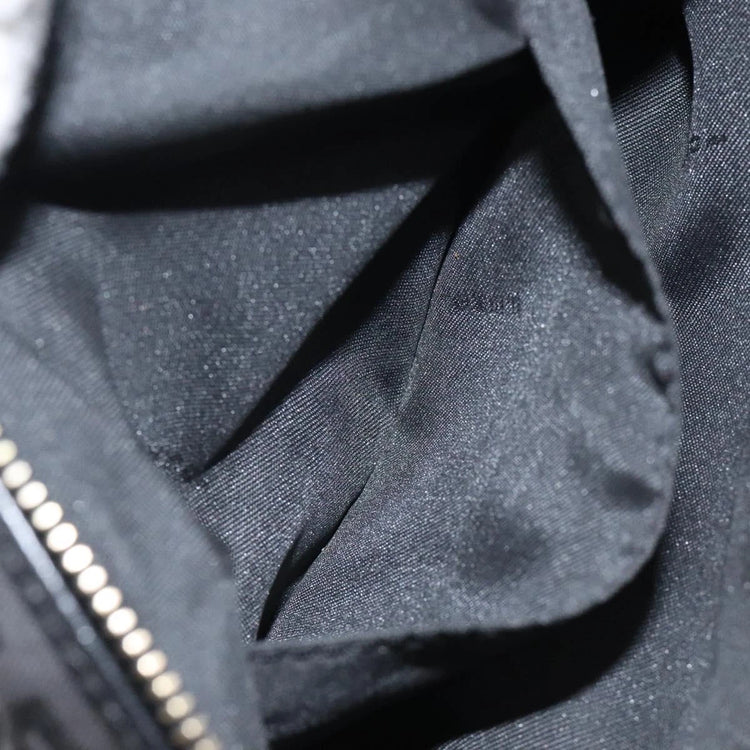 Vintage Fendi Black Zucca Leather Bag
