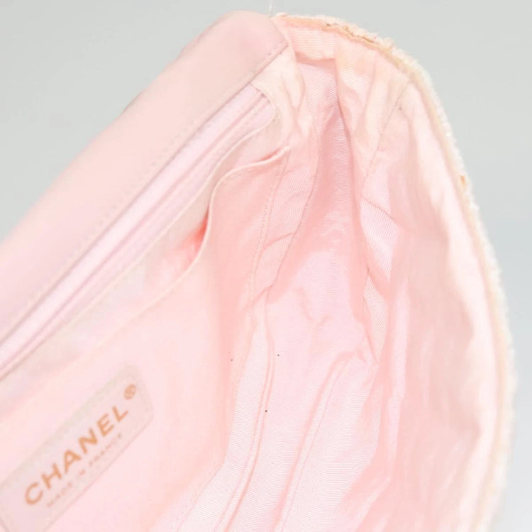 2009 Chanel Light Pink Tweed Flap Bag