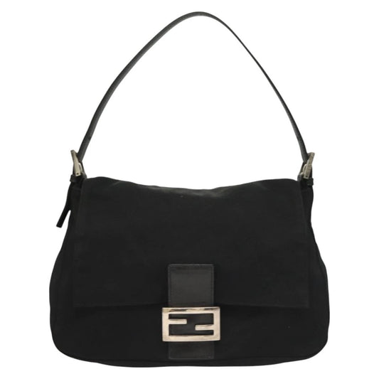 Vintage Fendi Mama Bag in Black and Silver