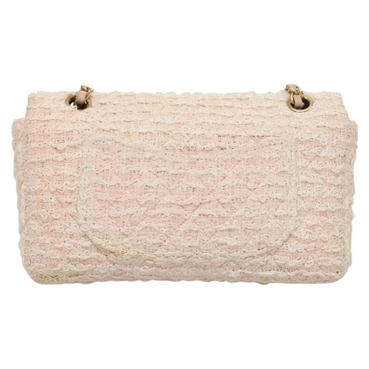 2009 Chanel Light Pink Tweed Flap Bag