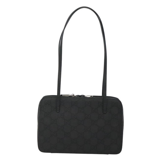 Vintage Gucci Box Bag in Black Canvas