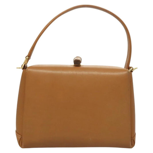 Vintage 80's Gucci Chestnut Leather Bamboo Bag
