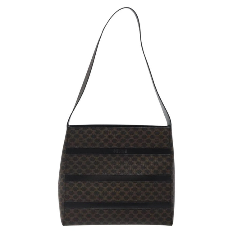 Vintage Celine Patterned Structured Shoulder Bag