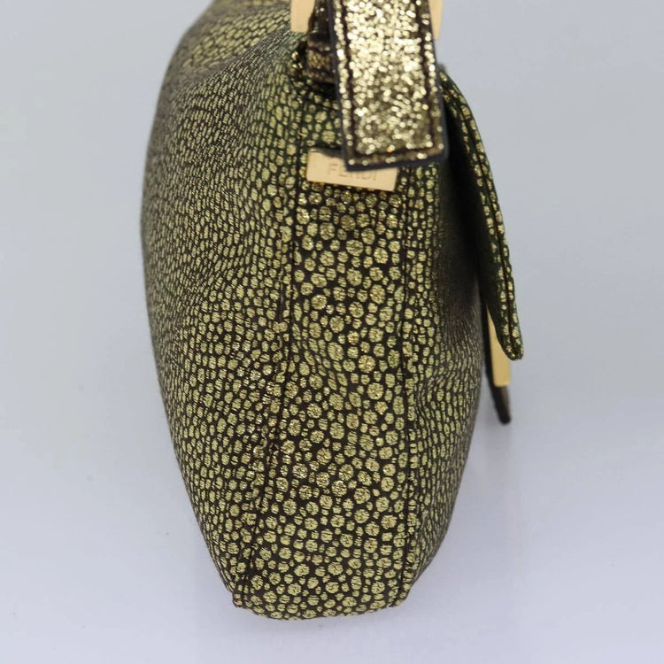 Vintage Fendi Suede Speckled Baguette Bag