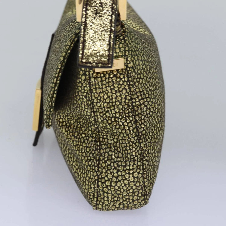 Vintage Fendi Suede Speckled Baguette Bag