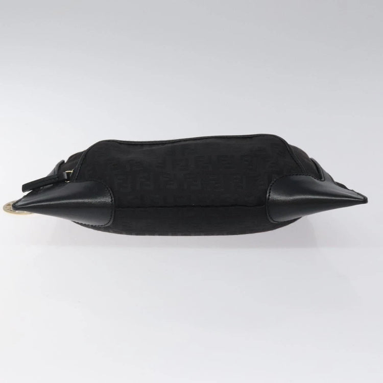 Vintage Fendi Black Zucca Leather Bag