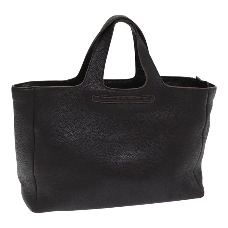 Vintage Bottega Veneta Chocolate Brown Tote Bag
