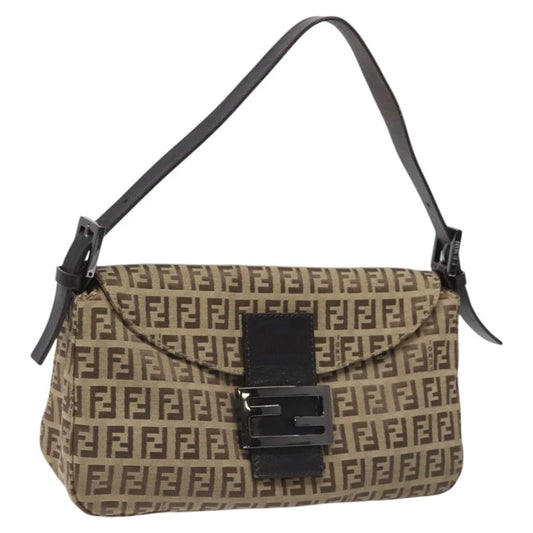 Vintage Fendi Fold Over Baguette in Brown