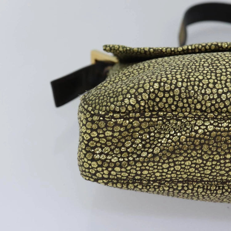 Vintage Fendi Suede Speckled Baguette Bag