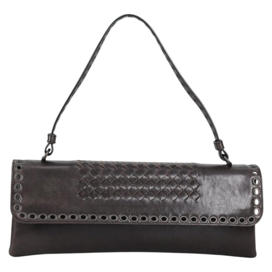 Vintage Bottega Veneta Chocolate Brown Baguette Bag