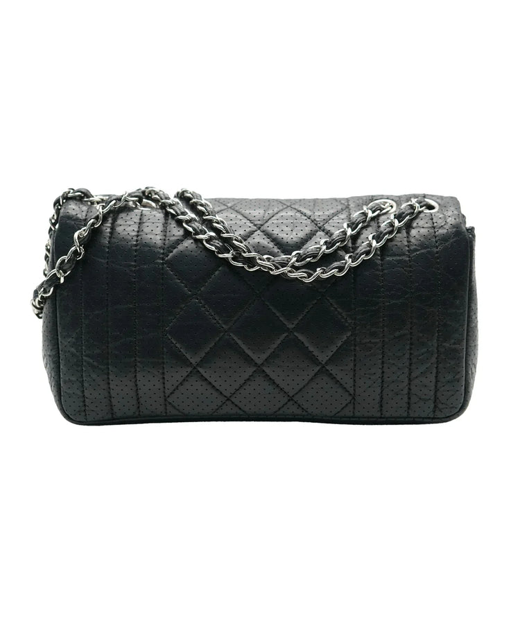 Pre-Loved Chanel Black Calfskin Flap Bag