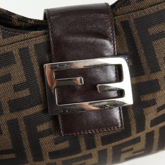 Vintage Fendi Zucca Hobo Brown Shoulder Bag