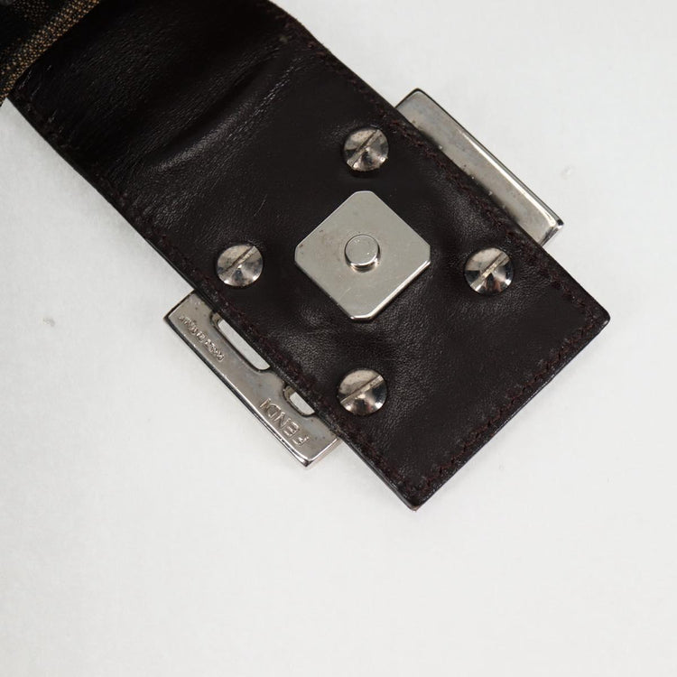 Vintage Fendi Zucca Hobo Brown Shoulder Bag