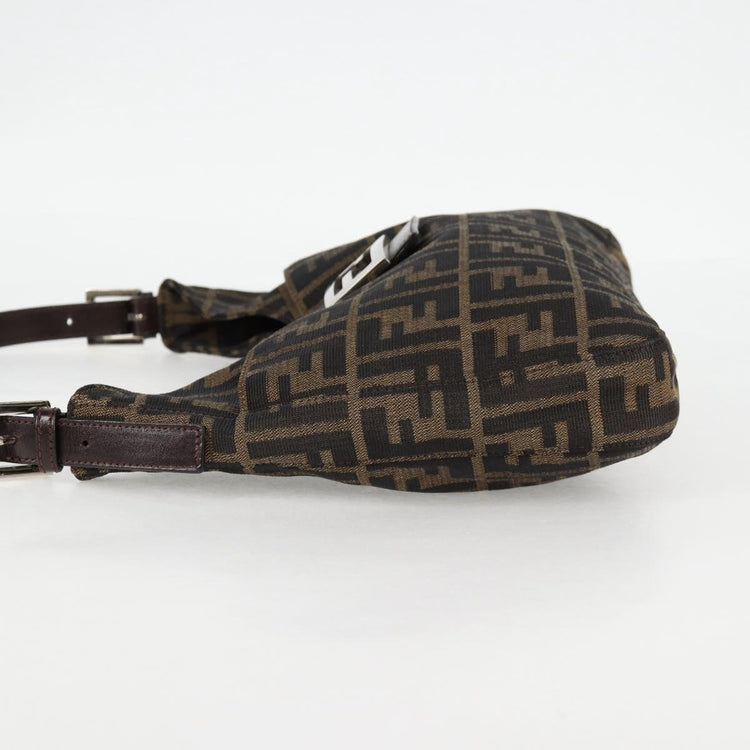 Vintage Fendi Zucca Hobo Brown Shoulder Bag