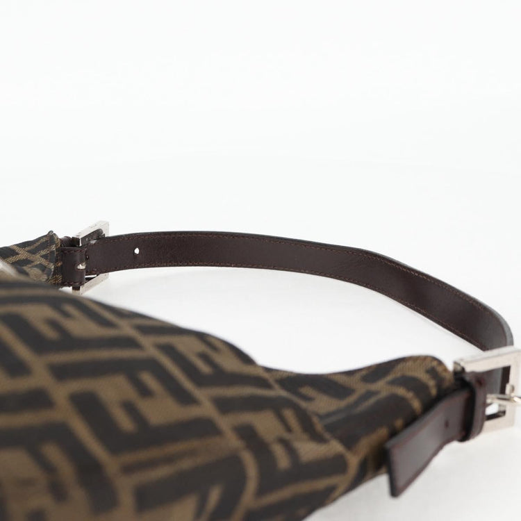 Vintage Fendi Zucca Hobo Brown Shoulder Bag
