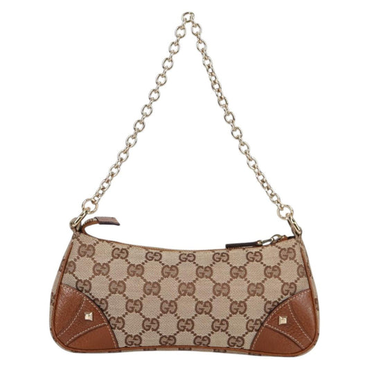Vintage Gucci GG Canvas Chain Accessory Pouch