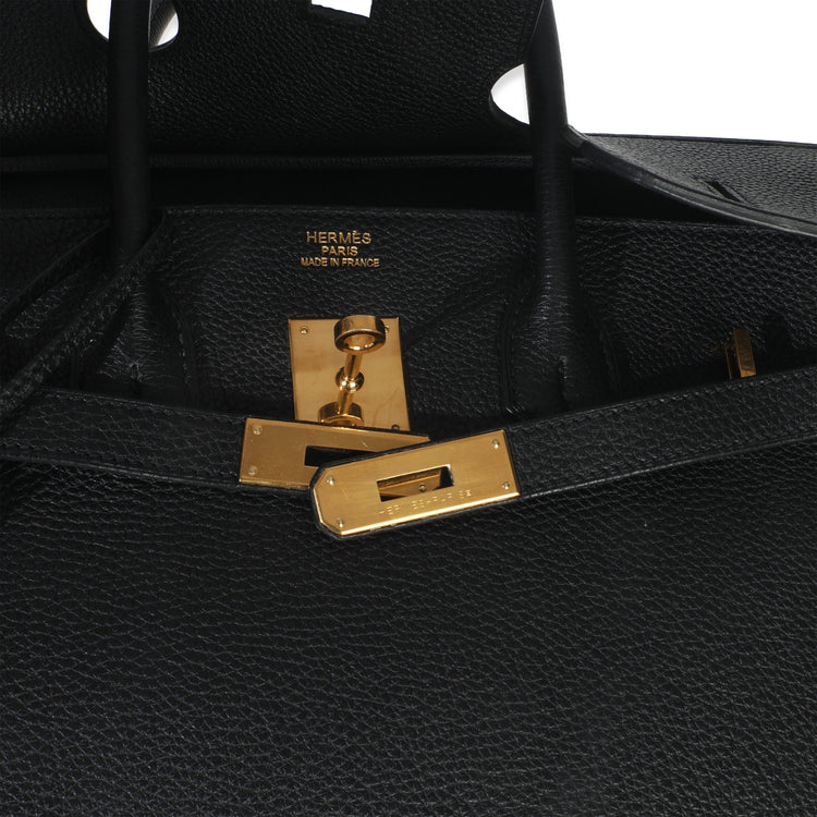 Black Togo Birkin 35 GHW